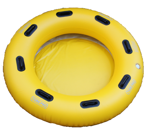 picture of round tubing raft